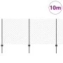 Cerca de Eslabones de Cadena con 20 postes en U Gris 1x10 m Acero by , fence posts - Ref: Foro24-3336268, Price: 99,30 €, Dis...