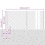 Cerca de Eslabones de Cadena con 20 postes en U Gris 1x10 m Acero by , fence posts - Ref: Foro24-3336268, Price: 99,30 €, Dis...