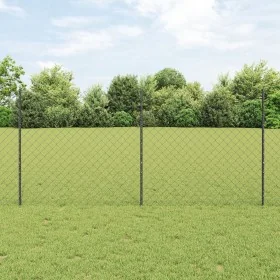 Cerca de Eslabones de Cadena con 20 Postes en U Gris 1.2x10 m Acero by , fence posts - Ref: Foro24-3336269, Price: 112,02 €, ...