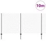 Cerca de Eslabones de Cadena con 20 Postes en U Gris 1.2x10 m Acero by , fence posts - Ref: Foro24-3336269, Price: 112,02 €, ...