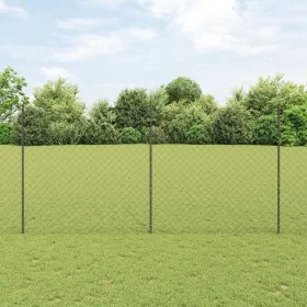 Cerca de Eslabones de Cadena con 20 Poste U Gris 1.5x10 m Acero by , fence posts - Ref: Foro24-3336271, Price: 131,35 €, Disc...
