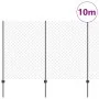 Cerca de Eslabones de Cadena con 20 Poste U Gris 1.5x10 m Acero by , fence posts - Ref: Foro24-3336271, Price: 131,35 €, Disc...