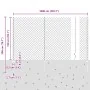Cerca de Eslabones de Cadena con 20 Poste U Gris 1.5x10 m Acero by , fence posts - Ref: Foro24-3336271, Price: 131,35 €, Disc...