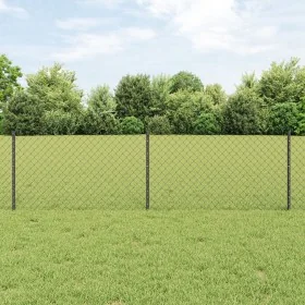 Cerca de Cadena con 22 Postes U Gris 0.6x25 m de Acero by , fence posts - Ref: Foro24-3336274, Price: 138,38 €, Discount: %