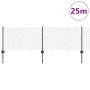 Cerca de Cadena con 22 Postes U Gris 0.6x25 m de Acero by , fence posts - Ref: Foro24-3336274, Price: 138,38 €, Discount: %