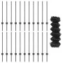 Cerca de Cadena con 22 postes en U Gris 0.8x25 m Acero by , fence posts - Ref: Foro24-3336275, Price: 169,02 €, Discount: %