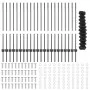 Cerca de Eslabones de Cadena con 44 postes en U Gris 1x25 m Acero by , fence posts - Ref: Foro24-3336276, Price: 208,20 €, Di...