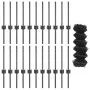 Cerca de Cadena con 22 Postes U Gris 0.4x25 m Acero by , fence posts - Ref: Foro24-3336277, Price: 101,79 €, Discount: %