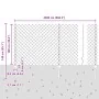 Juego de Cerca de Jardín Juego de 2 Gris Acero Galvanizado by , fence posts - Ref: Foro24-3336280, Price: 174,35 €, Discount: %