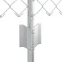 Cerca de Cadena con 10 Postes en Plata 0.8x10 m de Acero by , fence posts - Ref: Foro24-3336287, Price: 90,76 €, Discount: %