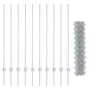 Cerca de eslabones de cadena con 20 postes en U Plateado 1.2x10 m Acero by , fence posts - Ref: Foro24-3336289, Price: 121,13...
