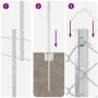 Cerca de eslabones de cadena con 20 postes en U Plateado 1.2x10 m Acero by , fence posts - Ref: Foro24-3336289, Price: 121,13...