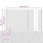 Cerca de eslabones de cadena con 20 postes en U Plateado 1.2x10 m Acero by , fence posts - Ref: Foro24-3336289, Price: 121,13...