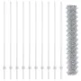 Cerca de Eslabones de Cadena con 20 postes en U plateados 1.5x10 m de acero von , Zaunpfosten - Ref: Foro24-3336291, Preis: 1...