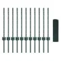 Valla de Alambre Soldado con 11 Postes en U Verde 0.5x25 m de Acero by , fence posts - Ref: Foro24-3336470, Price: 63,21 €, D...