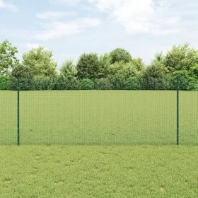 Cerca de Alambre Soldado con 11 Postes en U Verde 1x25 m Acero by , fence posts - Ref: Foro24-3336480, Price: 101,57 €, Disco...