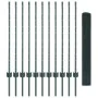 Cerca de Alambre Soldado con 11 Postes en U Verde 1x25 m Acero by , fence posts - Ref: Foro24-3336480, Price: 101,57 €, Disco...