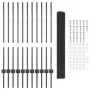 Cerca de Malla Soldada Set de 2 Gris Acero 25 x 1 m Resistente | Foro24.es | Tu tienda online para hogar, jardín y más Foro24.es