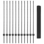 Cerca de alambre soldado con 22 postes U gris 1.2x25 m acero de , Postes de cerca - Ref: Foro24-3336603, Precio: 116,46 €, De...