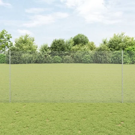 Valla de Alambre Soldado con 22 Postes en Gris 1.4x25 m de Acero | Foro24.es | Tu tienda online para hogar, jardín y más Foro24.es