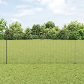 Valla de Alambre Soldado con 22 postes en Gris 1.4x25 m Acero by , fence posts - Ref: Foro24-3336608, Price: 125,90 €, Discou...