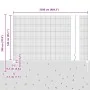 Valla de Alambre Soldado con 22 postes en Gris 1.4x25 m Acero by , fence posts - Ref: Foro24-3336608, Price: 125,90 €, Discou...