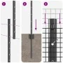 Conjunto de Cerca de Alambre de Pollo Set de 2 Gris | Foro24.es | Tu tienda online para hogar, jardín y más Foro24.es
