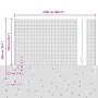 Juego de Cercas de Alambre Soldado Set de 2 Gris Metal Grande by , fence posts - Ref: Foro24-3336612, Price: 148,06 €, Discou...