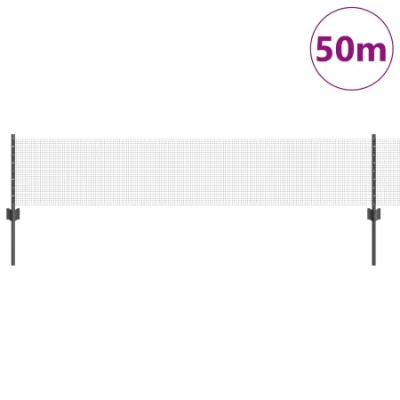 Cerca de Alambre Soldado con 22 Poste U Gris 0.4x50 m Acero | Foro24.es | Tu tienda online para hogar, jardín y más Foro24.es