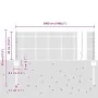 Cerca de Alambre Soldado con 22 Postes U Gris 0.4x50 m de Acero | Foro24.es | Tu tienda online para hogar, jardín y más Foro24.es