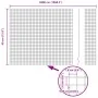 Cerca de Alambre Soldado con 22 Postes U Gris 0.4x50 m de Acero | Foro24.es | Tu tienda online para hogar, jardín y más Foro24.es