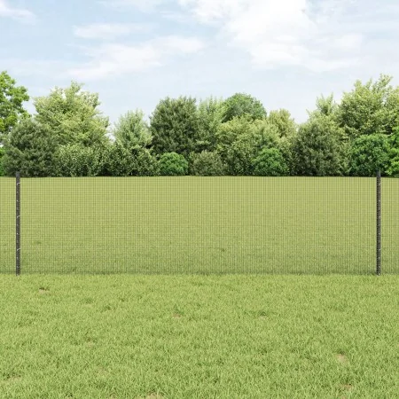Cerca de Alambre Soldado con 22 Postes Gris 0.6x50 m de Acero de , Postes de cerca - Ref: Foro24-3336624, Precio: 128,90 €, D...