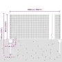Cerca de Alambre Soldado con 22 Postes Gris 0.6x50 m de Acero de , Postes de cerca - Ref: Foro24-3336624, Precio: 128,90 €, D...
