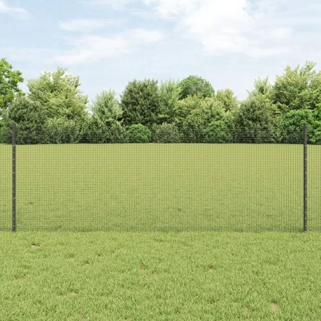 Cerca de Alambre Soldado con 22 Postes U Gris 0.8x50 m Acero by , fence posts - Ref: Foro24-3336629, Price: 156,43 €, Discoun...