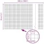 Cerca de Alambre Soldado con 22 Postes U Gris 0.8x50 m Acero | Foro24.es | Tu tienda online para hogar, jardín y más Foro24.es