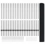 Cerca de Alambre Soldado con 44 Postes U Gris 1.2x50 m de Acero de , Postes de cerca - Ref: Foro24-3336639, Precio: 207,64 €,...