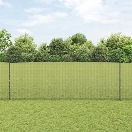 Valla de Alambre Soldado con 44 Postes en Gris 1.4x50 m Acero de , Postes de cerca - Ref: Foro24-3336640, Precio: 248,01 €, D...