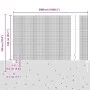 Valla de Alambre Soldado con 44 Postes en Gris 1.4x50 m Acero de , Postes de cerca - Ref: Foro24-3336640, Precio: 248,01 €, D...
