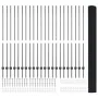 Cerca de Alambre Soldado con 44 Postes U Gris 1.5x50 m Acero von , Zaunpfosten - Ref: Foro24-3336644, Preis: 269,90 €, Rabatt: %