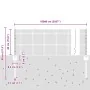 Cerca de Malla Soldada con 44 Postes en Gris 0.4x100 m de Acero de , Postes de cerca - Ref: Foro24-3336647, Precio: 188,59 €,...