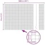 Cerca de Malla Soldada con 44 Postes en Gris 0.4x100 m de Acero de , Postes de cerca - Ref: Foro24-3336647, Precio: 188,59 €,...