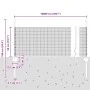 Valla de Alambre Soldado con 44 Postes en U Gris 0.5x100 m Acero | Foro24.es | Tu tienda online para hogar, jardín y más Foro24.es