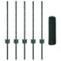 Postes para Valla 11 pcs U-Channel Verde 60 cm de Acero, Valla Hexagonal Verde 0.5x10 m de Acero de , Postes de cerca - Ref: ...