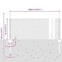 Postes para Valla 11 pcs U-Channel Verde 60 cm de Acero, Valla Hexagonal Verde 0.5x10 m de Acero de , Postes de cerca - Ref: ...