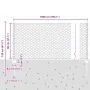 Postes de Cerca 5 pcs U-Channel Verde 80 cm Acero, Cerca Hexagonal Verde 0.8 x 10 m Acero de , Postes de cerca - Ref: Foro24-...