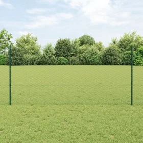 Postes de Valla 5 pcs U-Channel Verde 120 cm