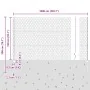 Postes de Cerca 5 pcs U-Channel Verde 150 cm Acero, Cerca Hexagonal Verde 1.5x10 m Acero de , Postes de cerca - Ref: Foro24-3...