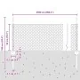 Juego de Cerca de Jardín 2 Piezas Verde Acero con PVC 25 x 0.5 m by , fence posts - Ref: Foro24-3336705, Price: 53,08 €, Disc...