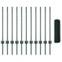 Postes de Cerca 11 pcs Canal U Verde 80 cm Acero, Cerca Hexagonal Verde 0,8x25 m Acero | Foro24.es | Tu tienda online para hogar, jardín y más Foro24.es