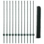 Juego de Cercas Set de 2 Verde Metal Grande Duradero by , fence posts - Ref: Foro24-3336722, Price: 91,63 €, Discount: %